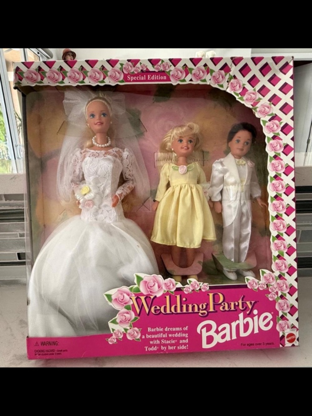 1994 Mattel Wedding Party Barbie Gift Set | Barbie Stacie Todd | NRFB | As-Is
